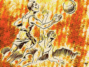 1920s Basketball Art