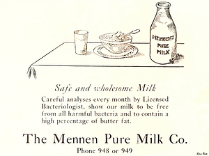 1920s milk ad