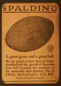 1920s spalding football ad 