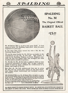 1921 Spalding Basketball Advertisement Poster