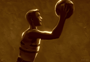 1921 basketball art remix