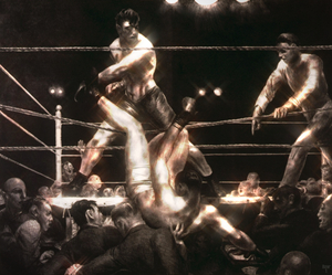 1923 Dempsey Firpo Boxing Match Art by George Wesley Bellows