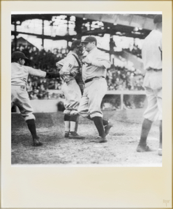 1924 Babe Ruth Home Run Photo Art