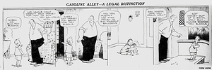 1925 gasoline alley cartoon wall art