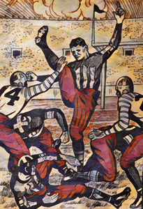 1926 Football Art by Artist W Small