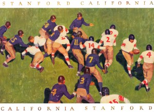 1927 cal stanford big game art vintage college football