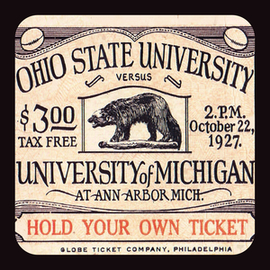 1927 Michigan vs. Ohio State Ticket Remix