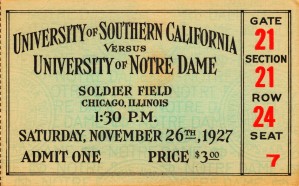 1927 USC vs. Notre Dame