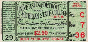 1927 Detroit vs. Michigan State