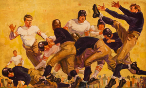 1928 Football Action Art