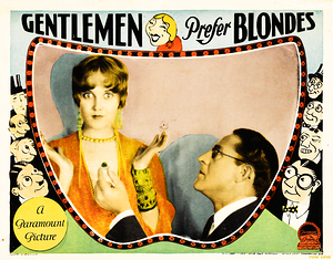 1928 Gentlemen Prefer Blondes Lobby Card Art