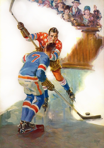 1920s new york rangers hockey art remix