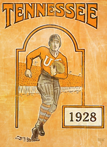 1928 Tennessee Football Poster