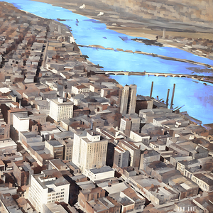 1928 toledo downtown art remix