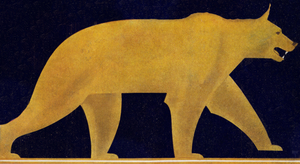 1929 Cal Bear Vintage Art