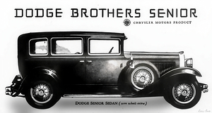 1929 Dodge Senior Sedan Automobile
