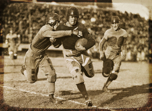 1920 College Football Viewfinder Slide Art