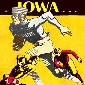 1930 Iowa Hawkeyes Football Art