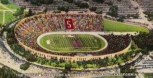 Vintage Thirties Stanford Stadium Art