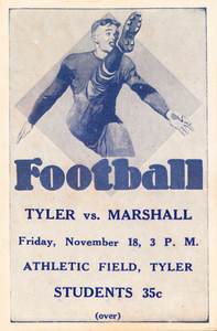 Tyler vs. Marshall High School Football
