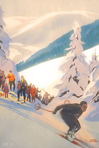 1930 winter snow skiing