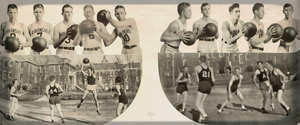 1930s Arkansas Basketball Viewfinder Slide Art