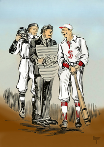 1930s nc state baseball art
