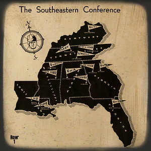 1930s Southeastern Conference Teams Map 
