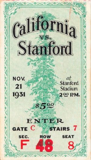 1931  Cal vs. Stanford
