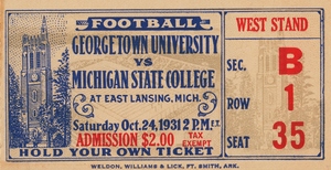 1931 Michigan State vs. Georgetown