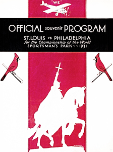 1931 World Series St. Louis Cardinals Baseball Art