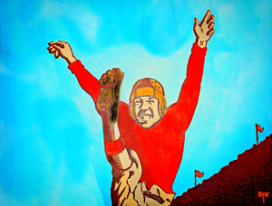 1931 Football Art Blue Sky Remix