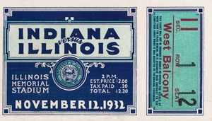 1932 Indiana Hoosiers vs. Illinois Illini