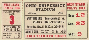 1932 Ohio University vs. Wittenberg