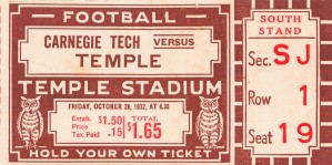 1932 Carnegie Tech vs. Temple