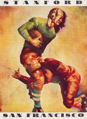 1933 Stanford vs. San Francisco Football Art
