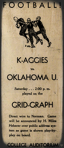 1933 kansas state oklahoma football ad