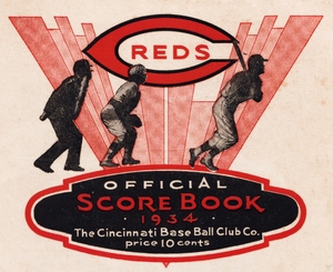 1934 Cincinnati Reds Score Book Art