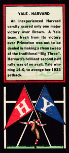 1934 Harvard vs. Yale Vintage Football Art | Row 1