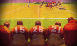 1934 Vintage Football Art 