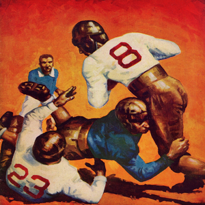 1934 Vintage Football Art 