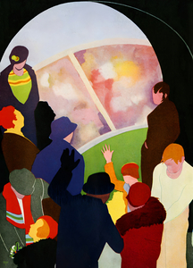 1934 Football Stadium Art