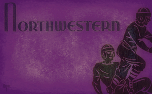 1934 Northwestern Football Ticket Remix