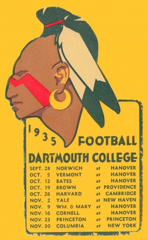 1935 Dartmouth Indians Football Poster
