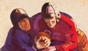 1935 Vintage Football Art