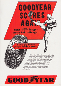 1935 Goodyear Football Advertisement