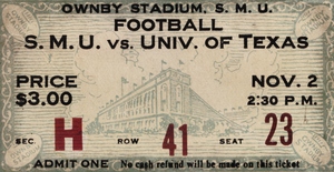 1935 SMU Mustangs vs. Texas Longhorns