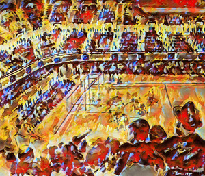 1935 Abstract Basketball Art Painting