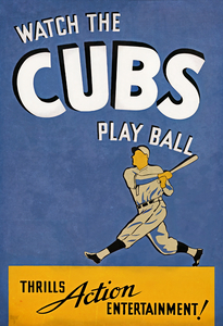 1935 Chicago Cubs Play Ball Art