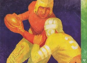 1935 Football Running Back Art